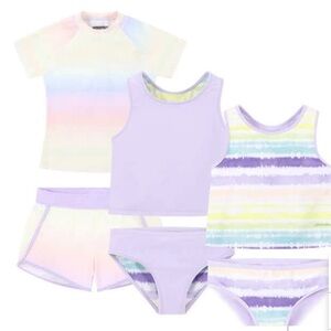 NWT Eddie Bauer 4 piece reversible swimsuit/tankini set